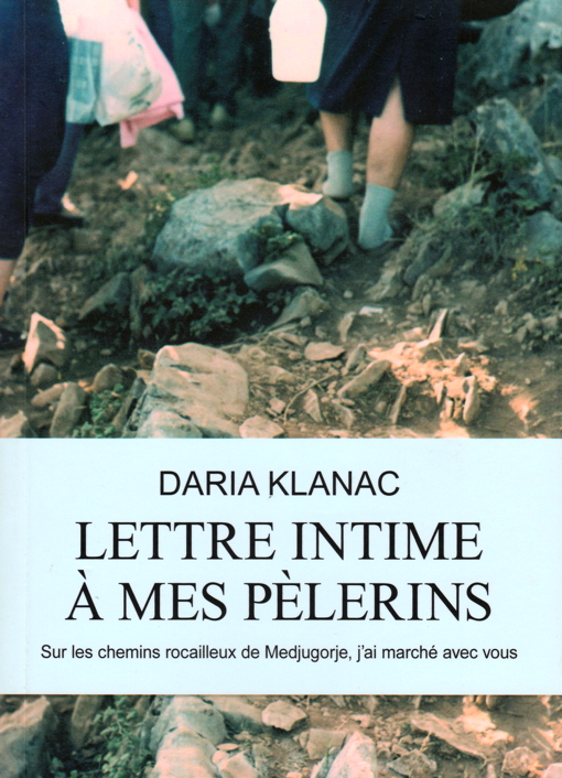 Daria Klanac, Lettre intime à mes pèlerins. Page couverture.