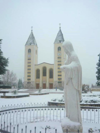 Medjugorje sous la neige.