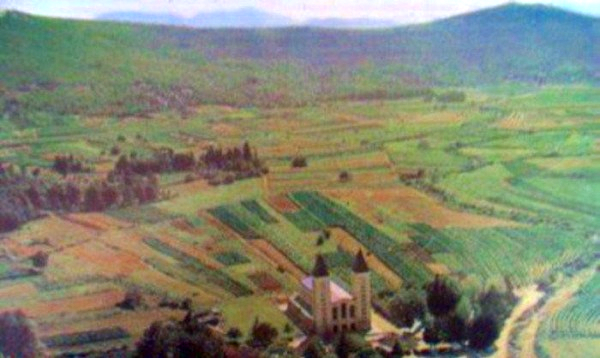 L'église de Medjugorje en 1981.