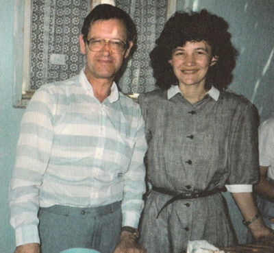 Pierre et Vicka, juin 1985.
